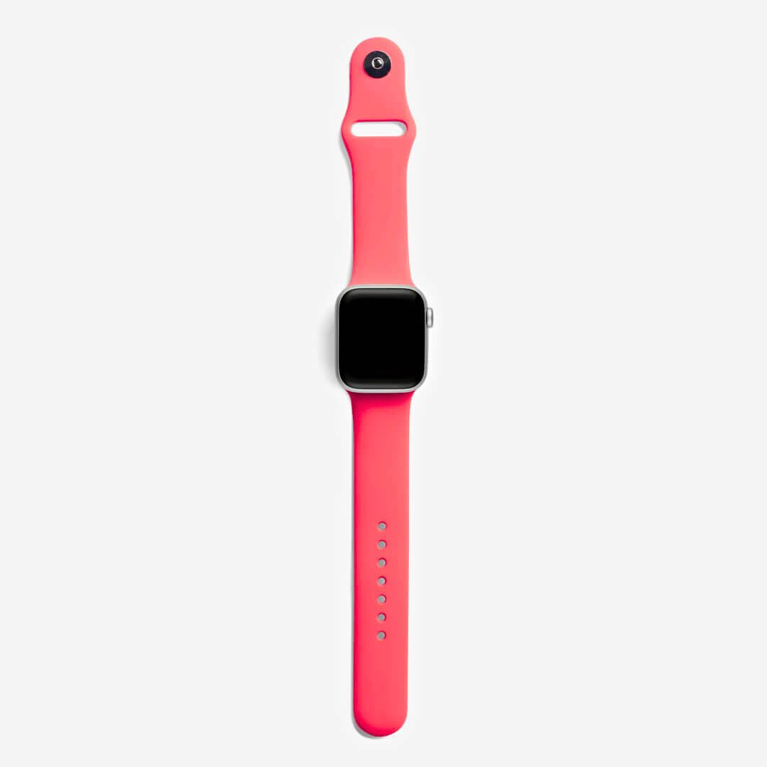 Classic Silicone Apple Watch Band - Coral
