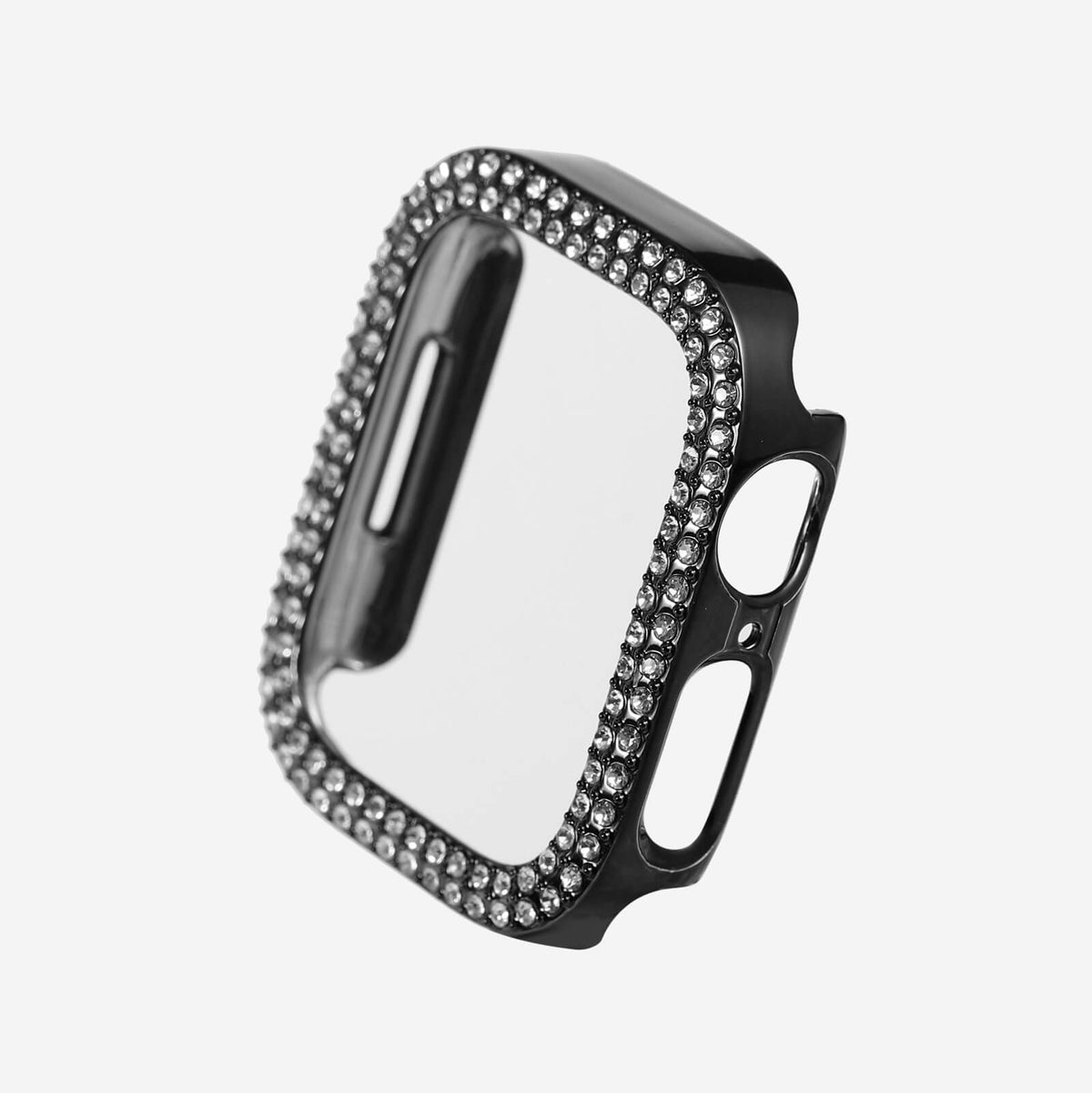Apple Watch Double Halo Crystal Bumper Case - Black