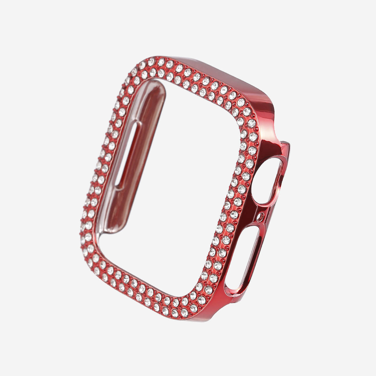 Apple Watch Double Halo Crystal Bumper Case - Red