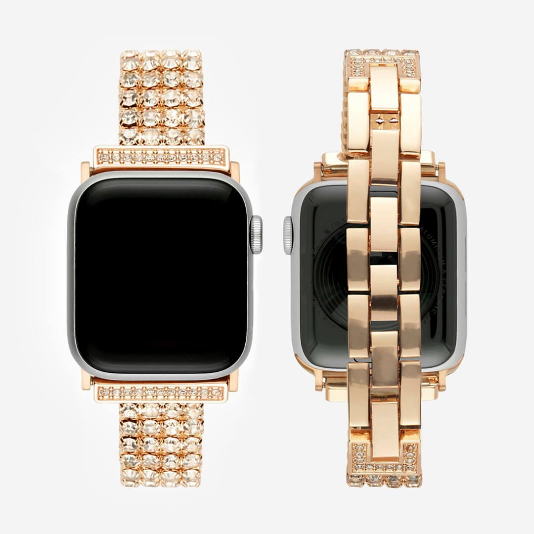 Rose gold diamond hot sale apple watch band