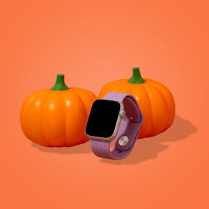 Engraved Silicone Apple Watch Band - Halloween