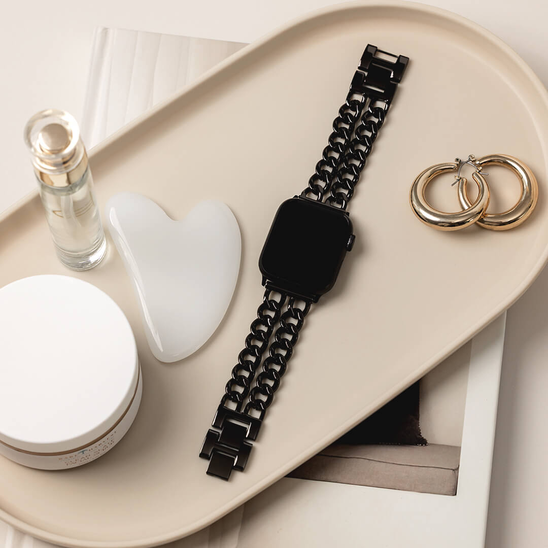 Gemini Bracelet Apple Watch Band - Black - Styled