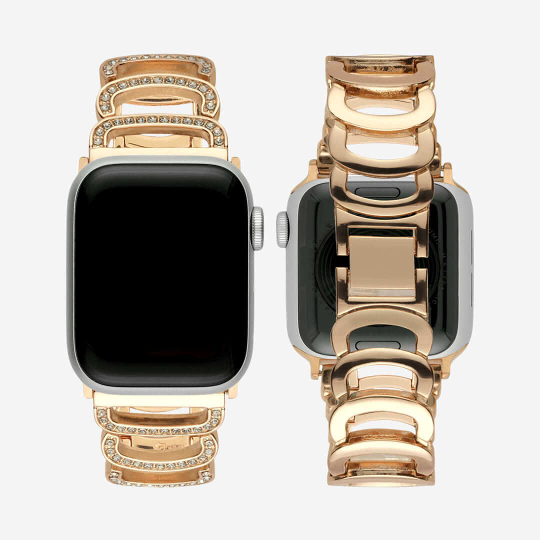 Gold bling apple watch band hotsell