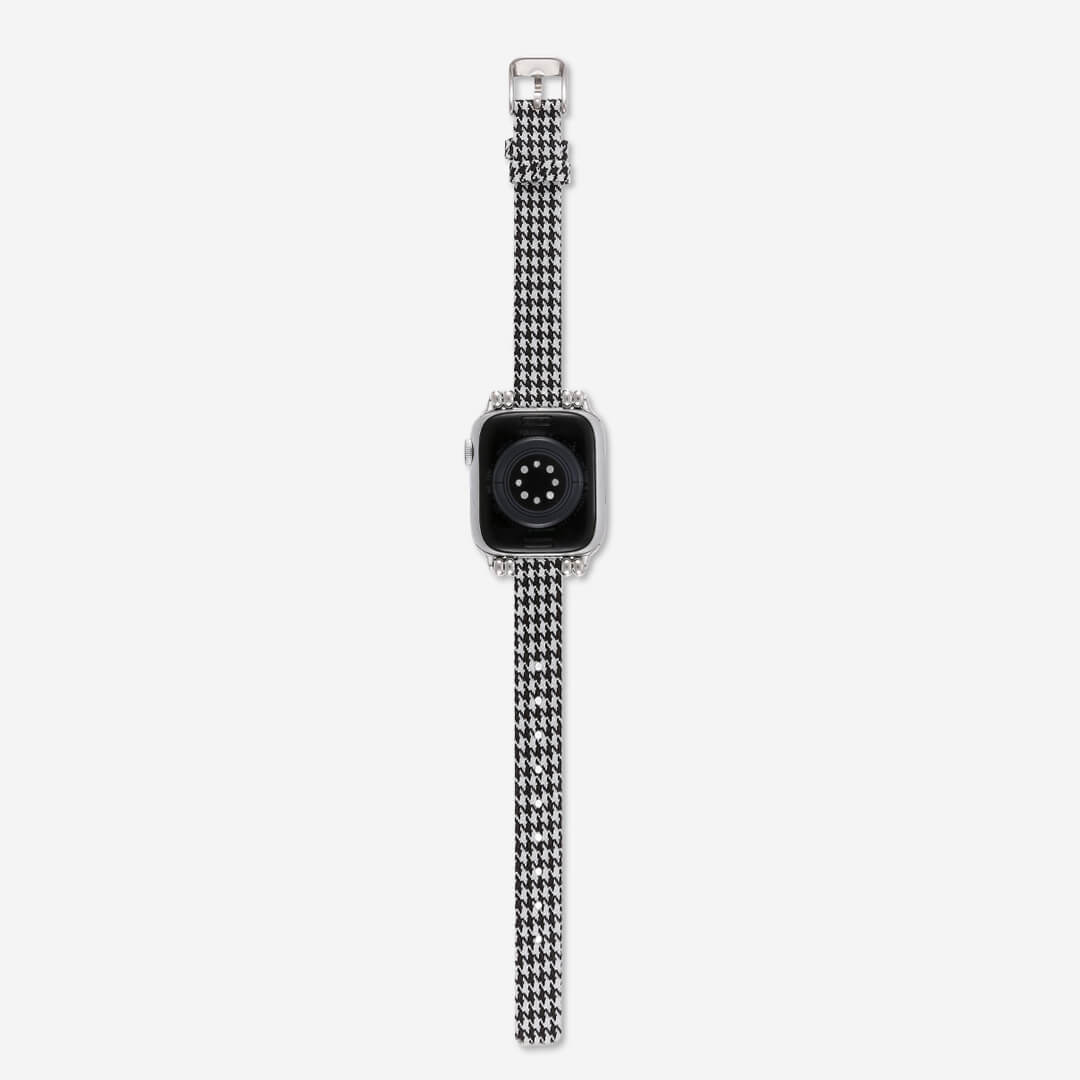 Helsinki Canvas Apple Watch Band - Houndstooth