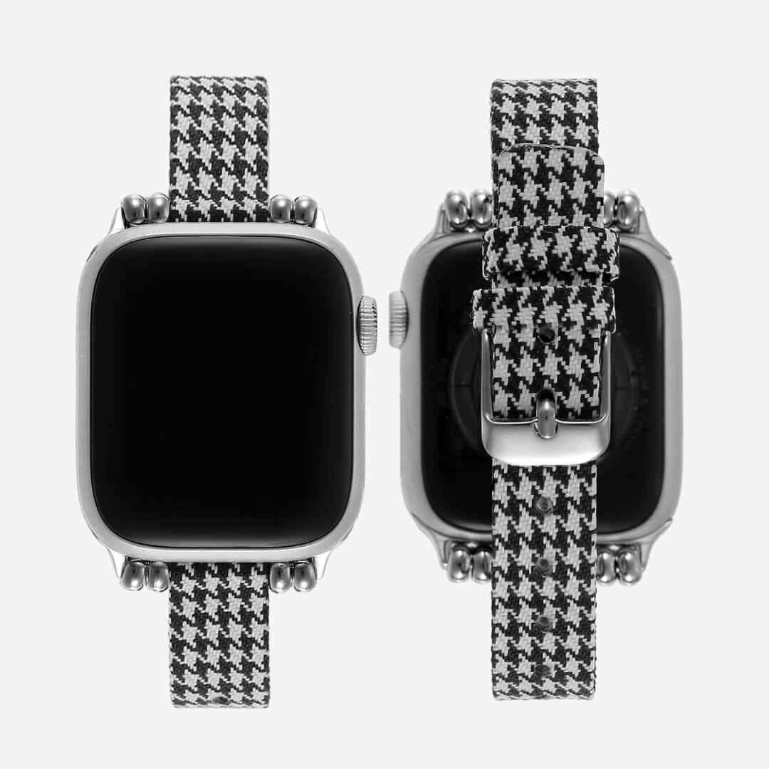 Helsinki Canvas Apple Watch Band - Houndstooth