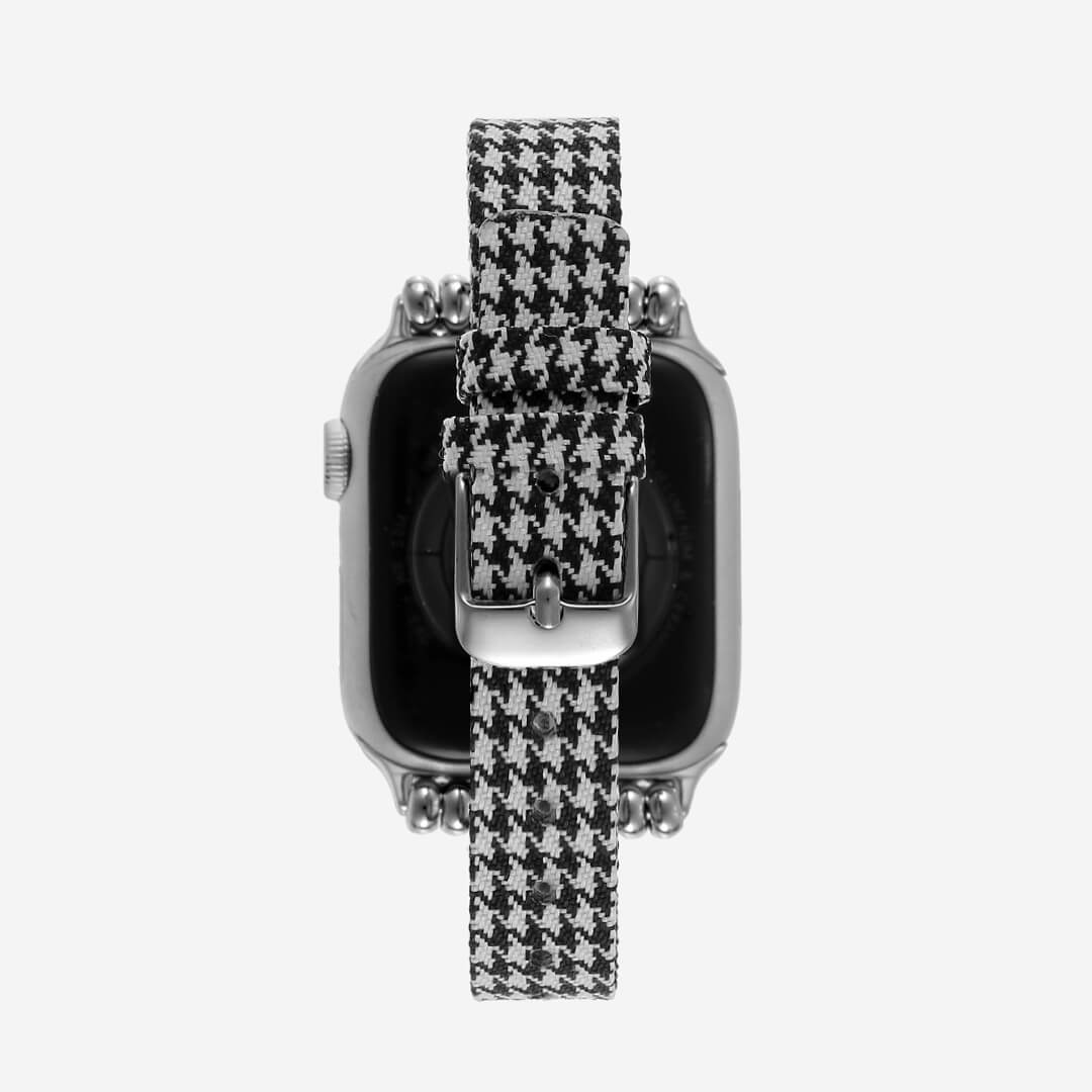 Helsinki Canvas Apple Watch Band - Houndstooth