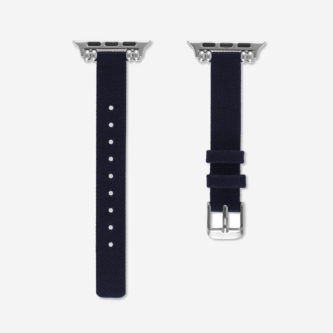 Helsinki Canvas Apple Watch Band - Navy