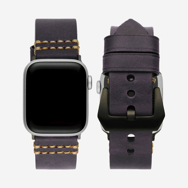 Italian Vintage Leather Apple Watch Band - Rust - The Salty Fox