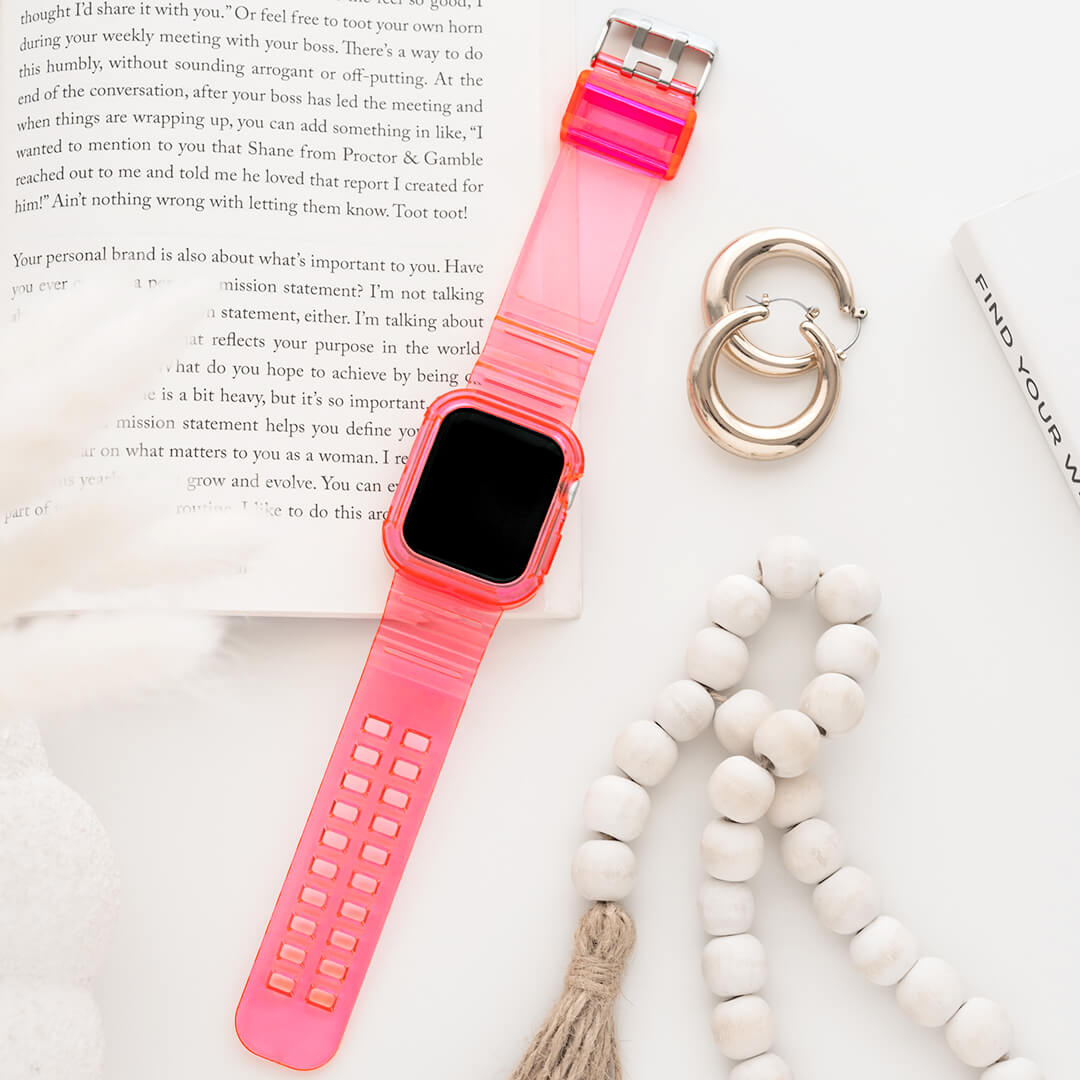 Jelly Two-In-One Apple Watch Band - Strawberry