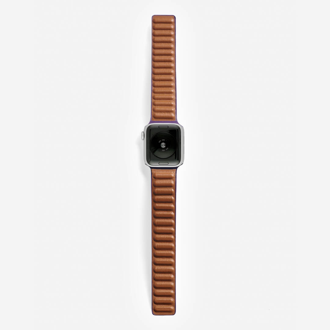 Magnetic Link Apple Watch Band - Dark Cherry