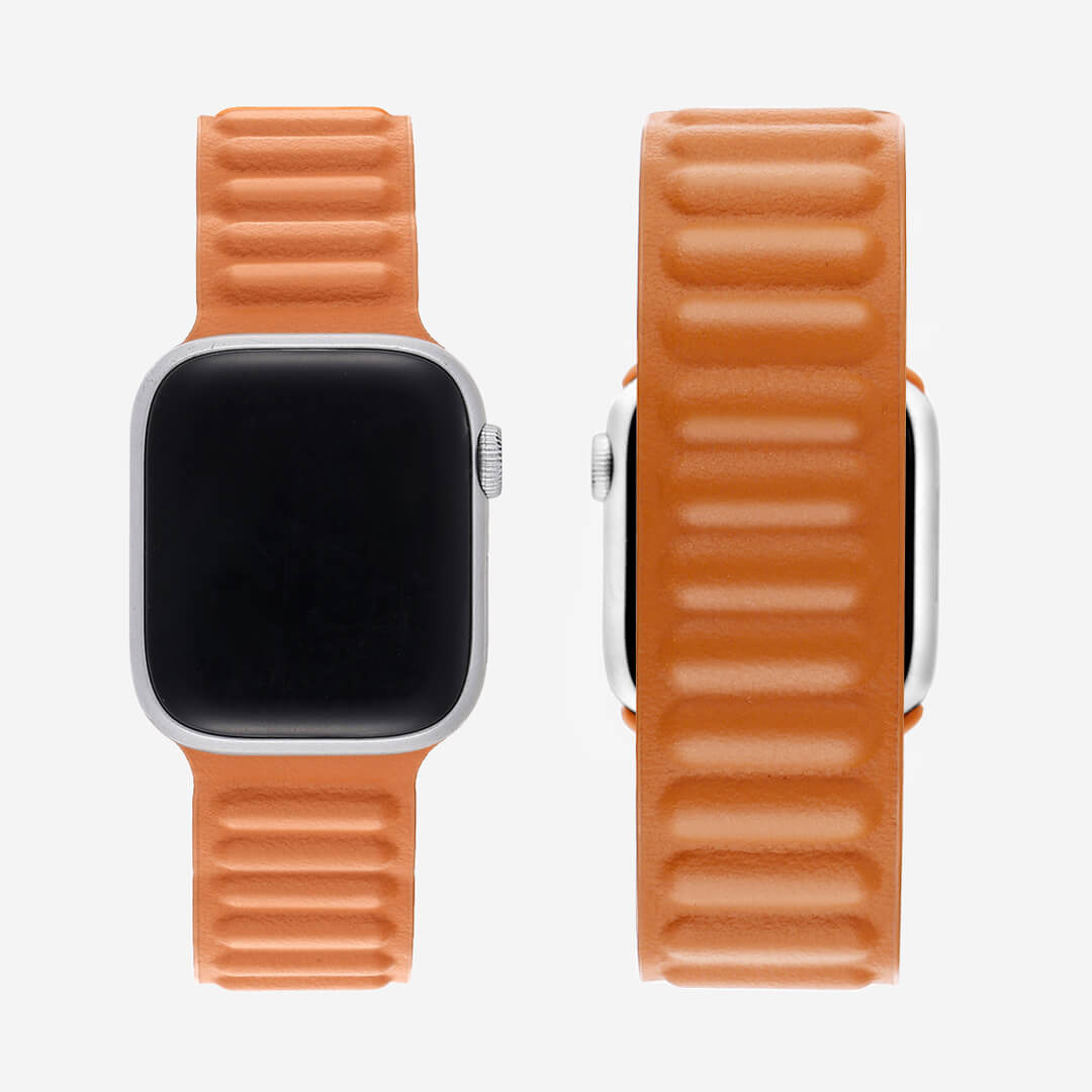 Magnetic Link Apple Watch Band - Golden Brown - The Salty Fox