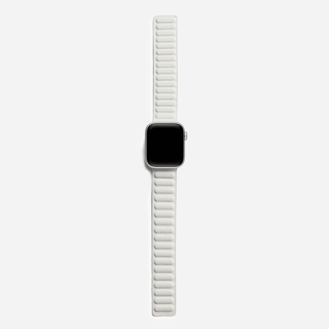 Magnetic Link Apple Watch Band - Chalk