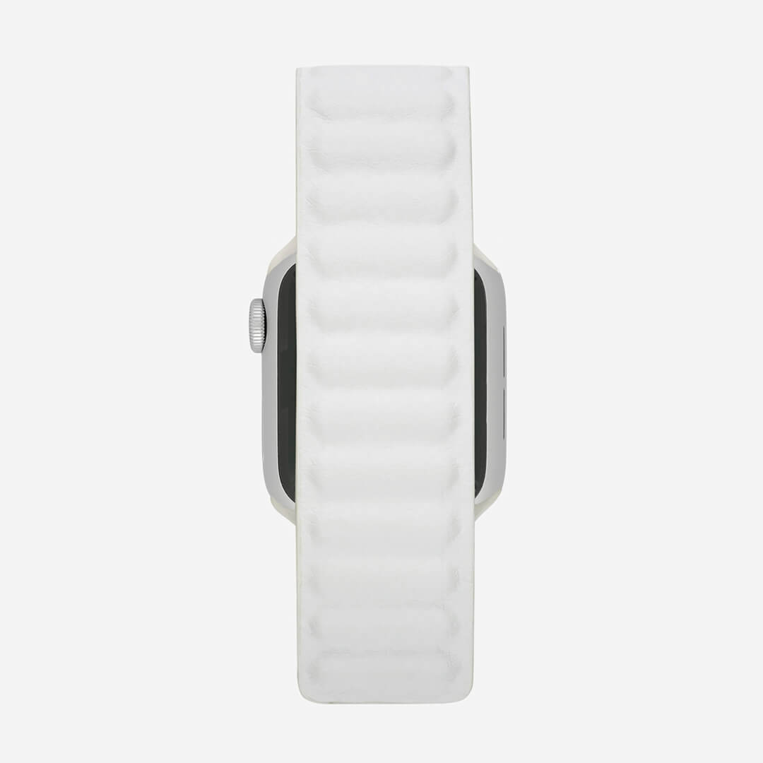Magnetic Link Apple Watch Band - White