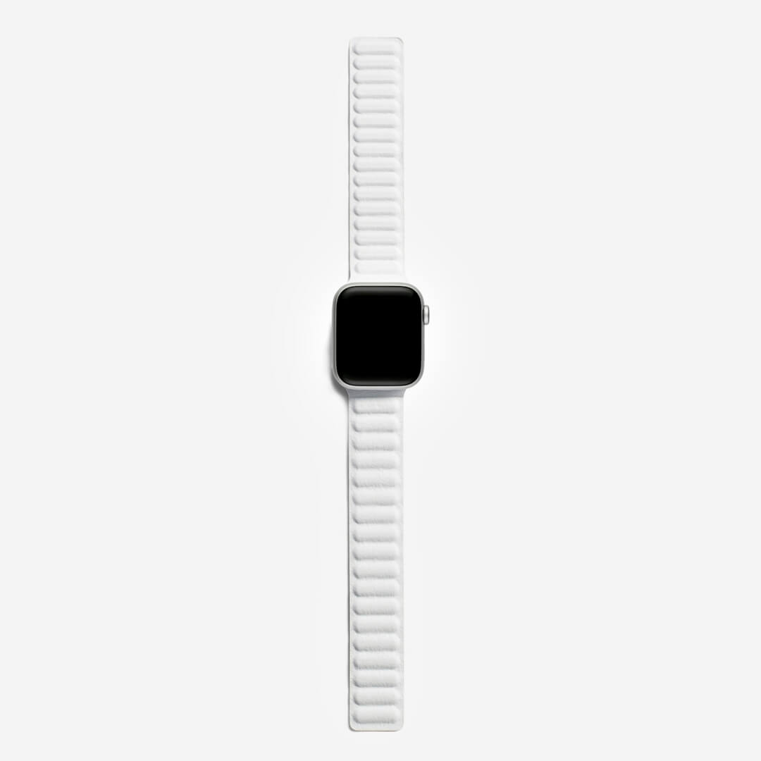 Magnetic Link Apple Watch Band - White