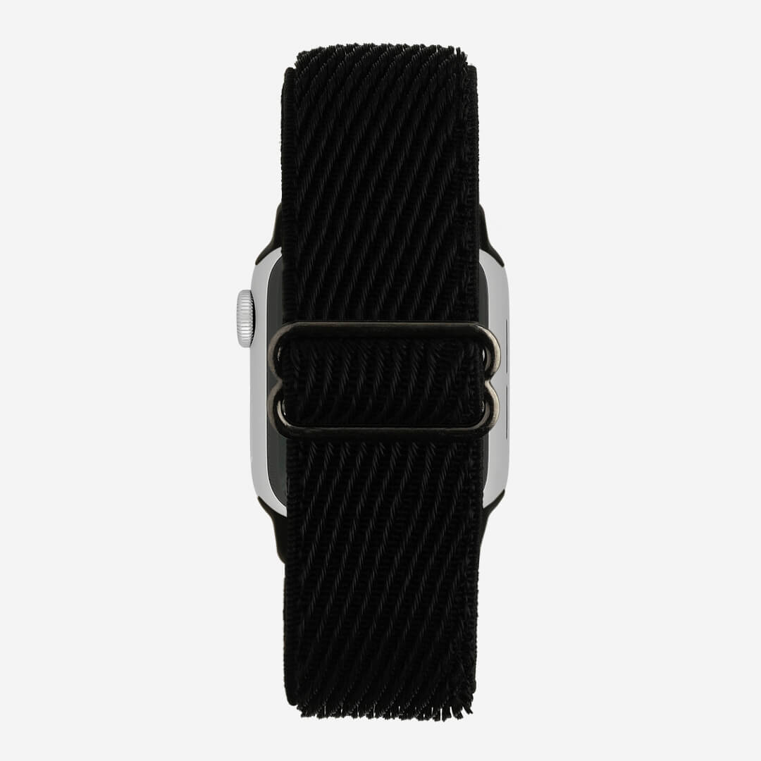 Malibu Nylon Loop Apple Watch Band - Black