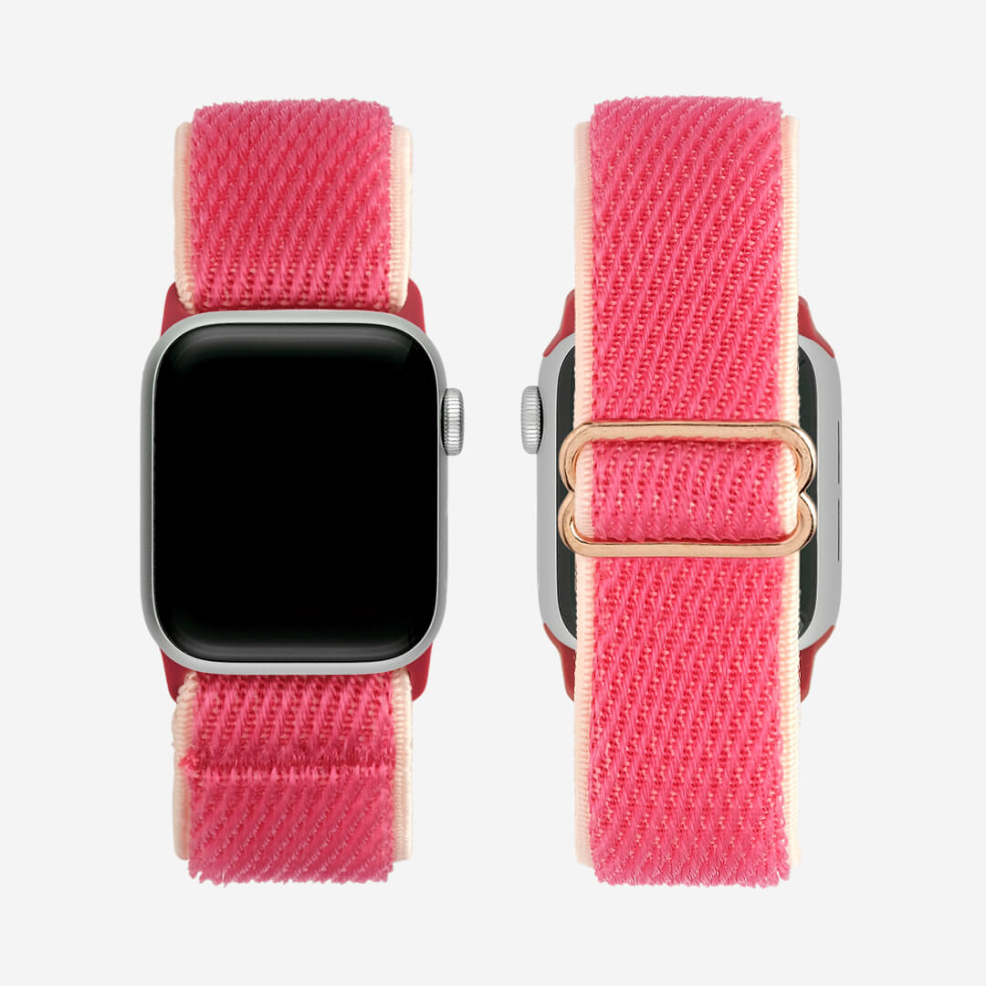 Malibu Nylon Loop Apple Watch Band - Pomegranate