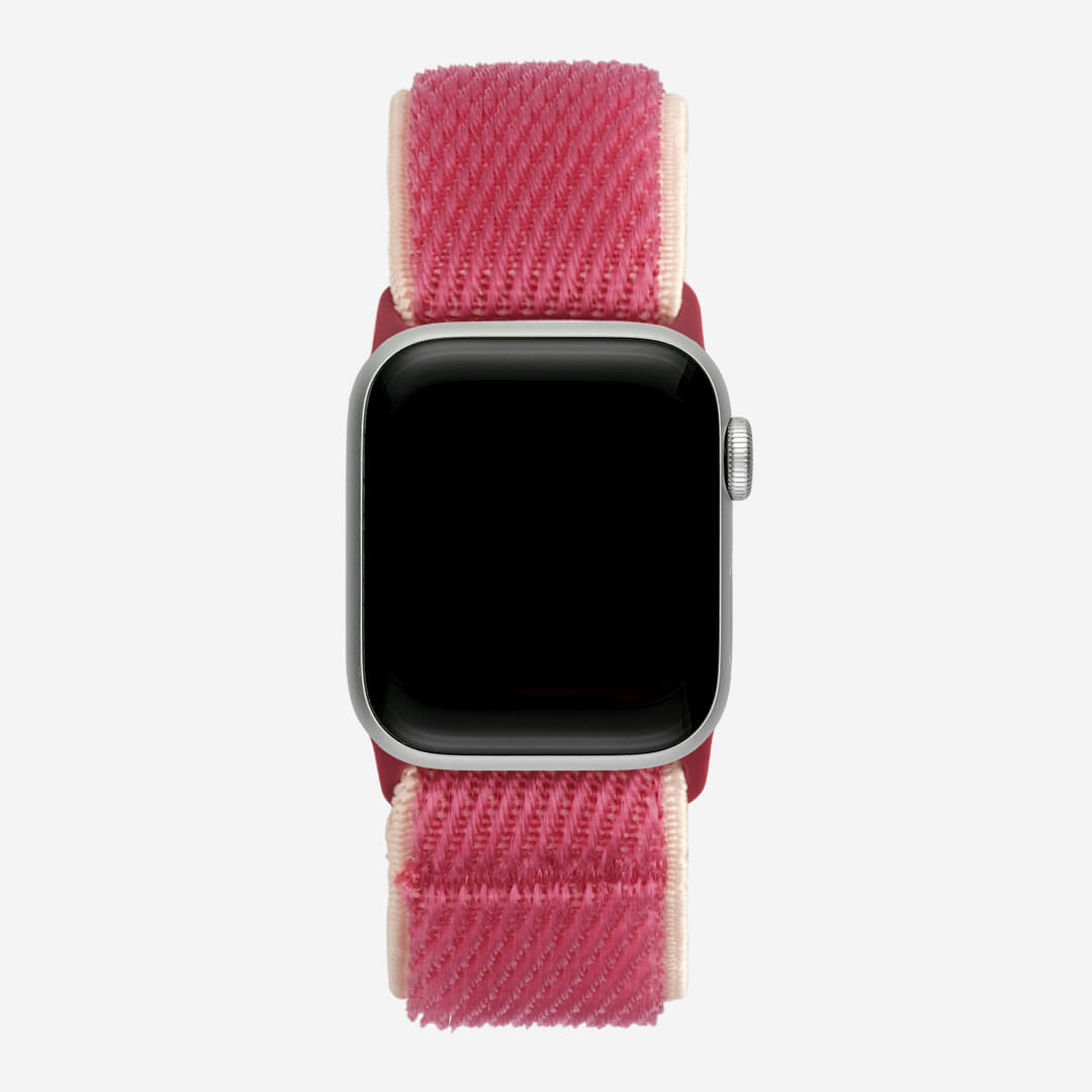 Malibu Nylon Loop Apple Watch Band - Pomegranate