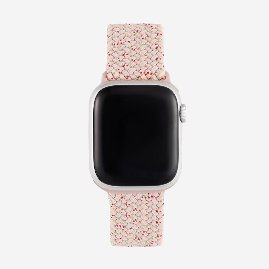 Maui Braided Loop Apple Watch Band - Pink Unity / Rose Gold