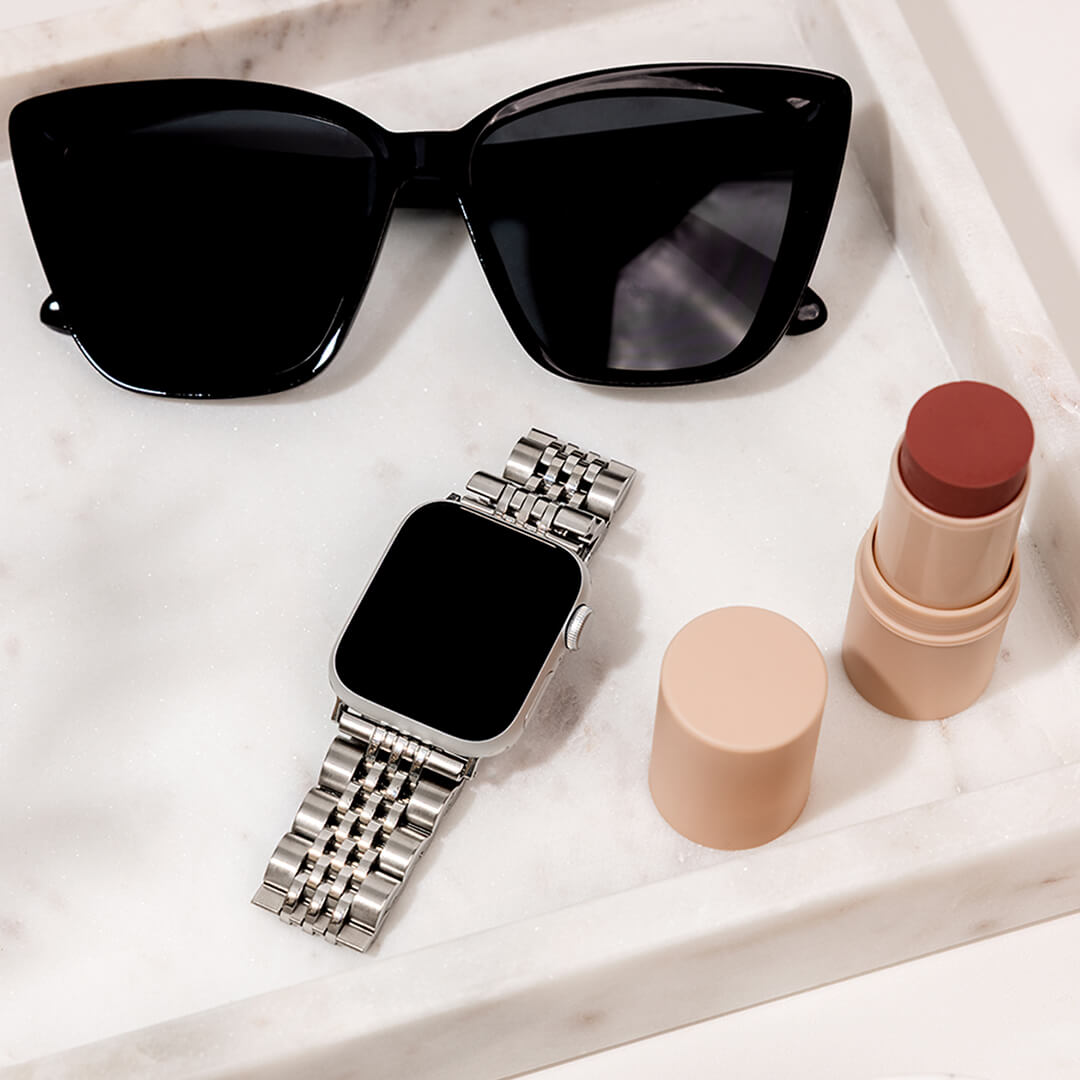 Melbourne Stainless Steel Apple Watch Band - Silver