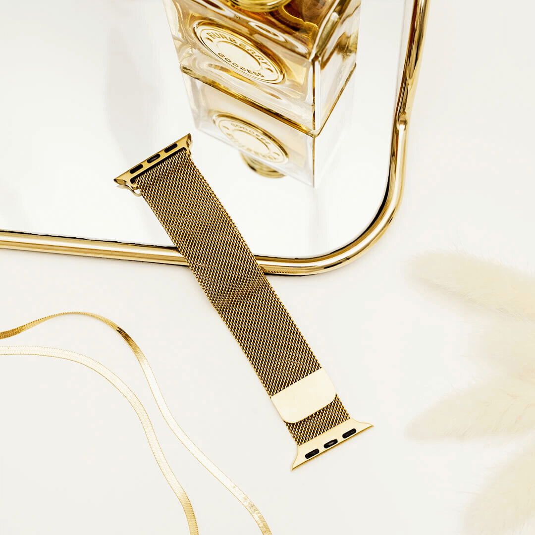 Milanese Loop Apple Watch Band - Gold