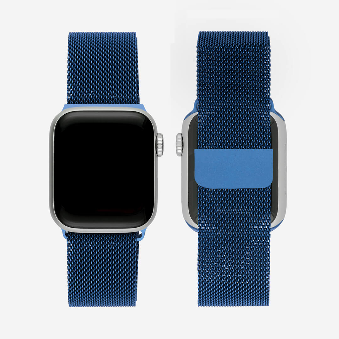 Milanese Loop Apple Watch Band - Blue