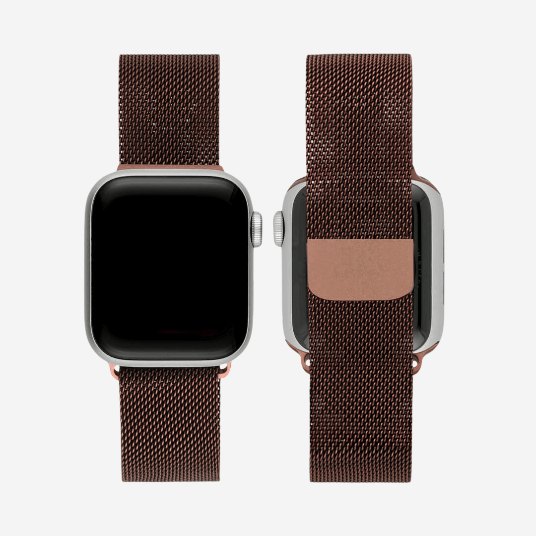 Milanese Loop Apple Watch Band - Bronze