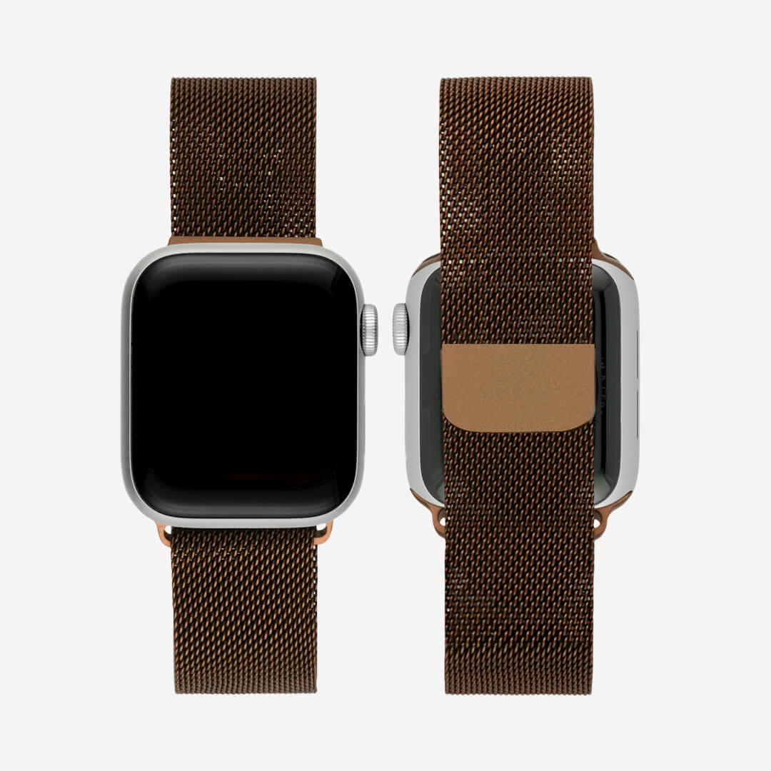 Milanese Loop Apple Watch Band - Bronze
