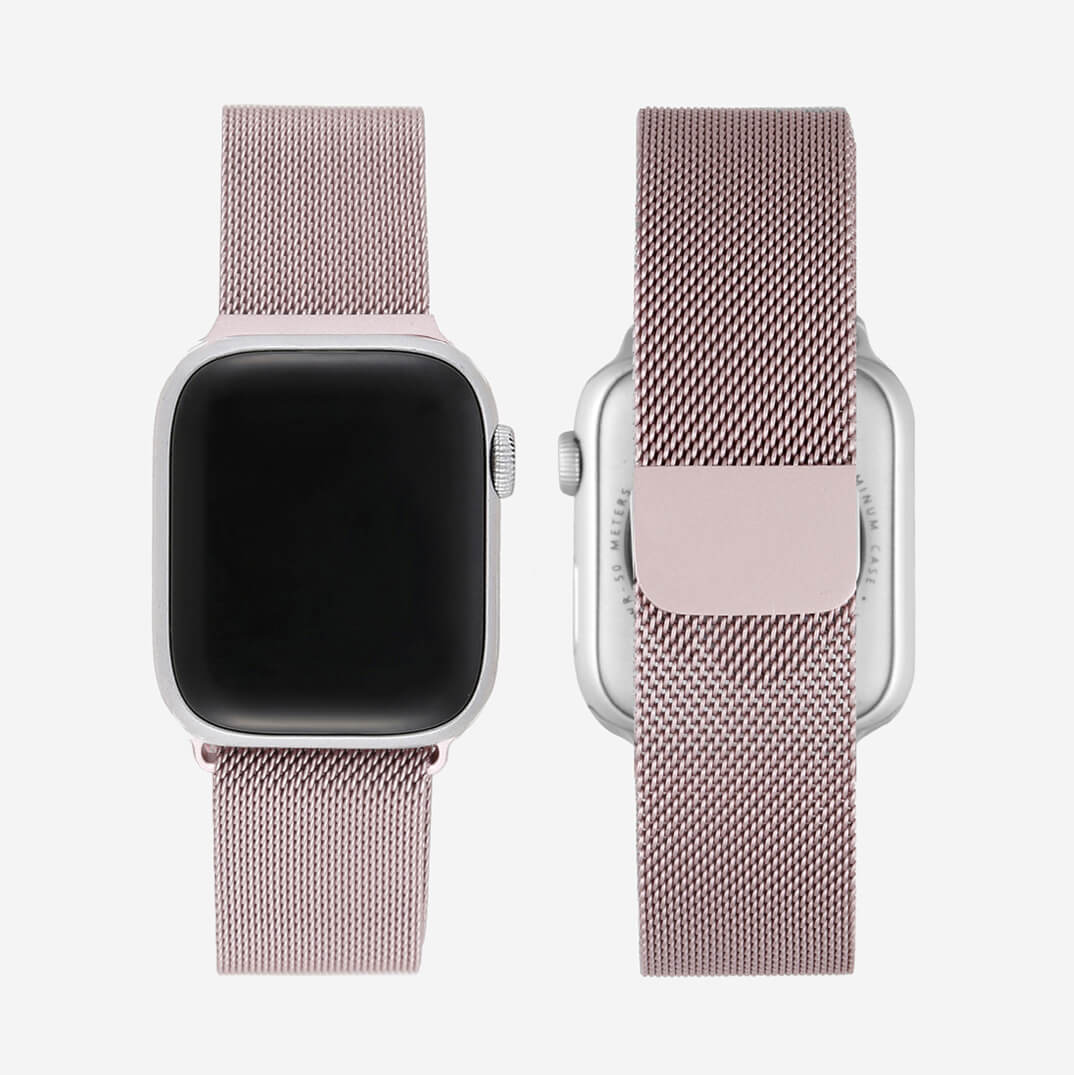 Milanese Loop Apple Watch Band - Pink