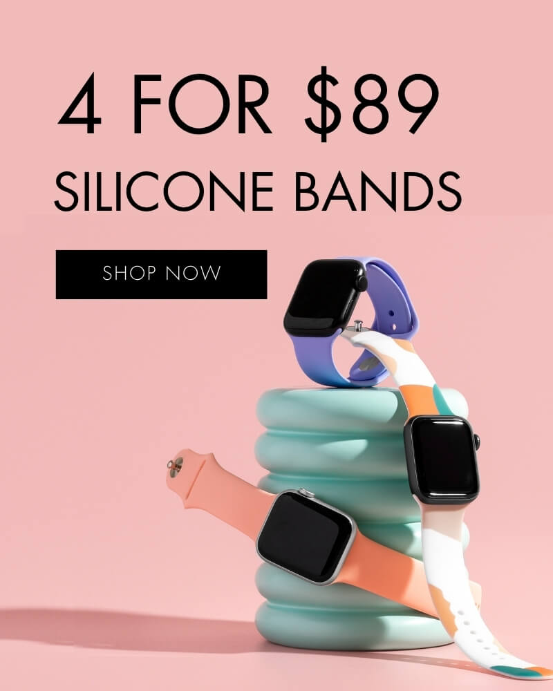 4 for $89 Silicone Bands {SHOP NOW}