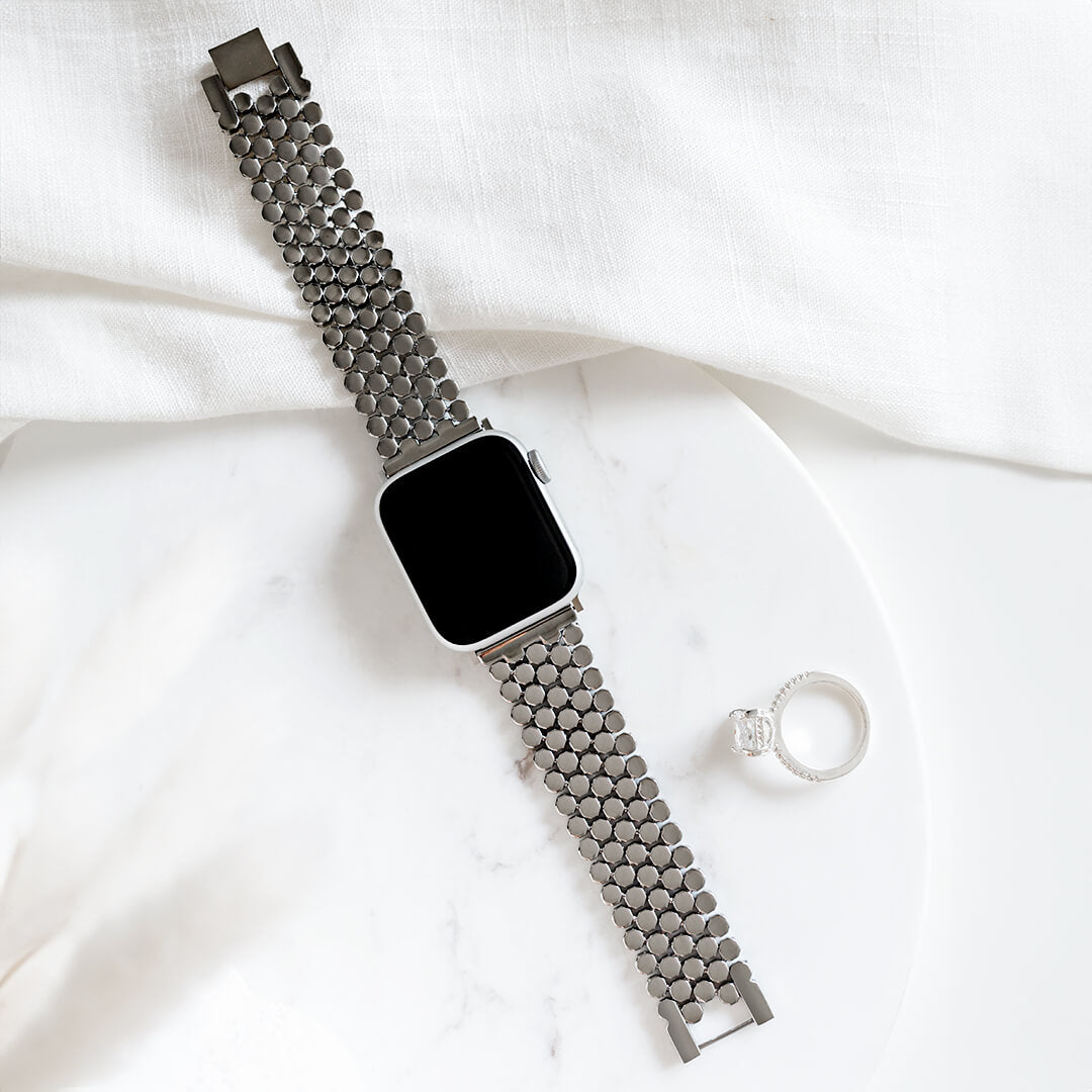 Monaco Bracelet Apple Watch Band - Silver