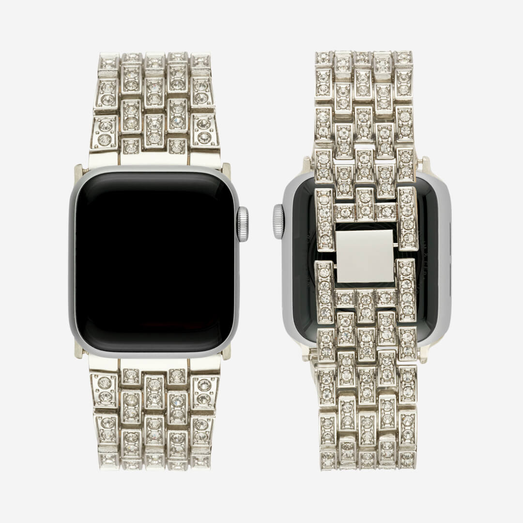 Monte Carlo Bracelet Apple Watch Band - Silver - The Salty Fox