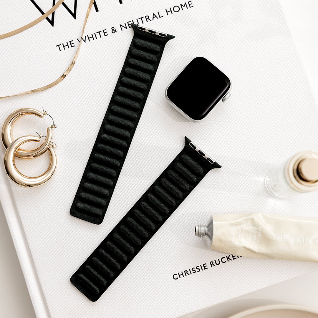 Mumbai Magnetic Link Apple Watch Band - Sequoia Green - Styled