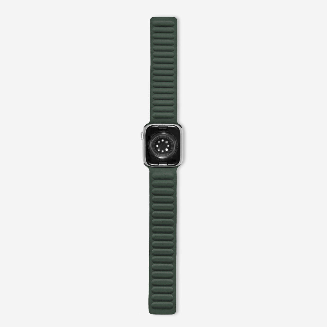 Mumbai Magnetic Link Apple Watch Band - Sequoia Green