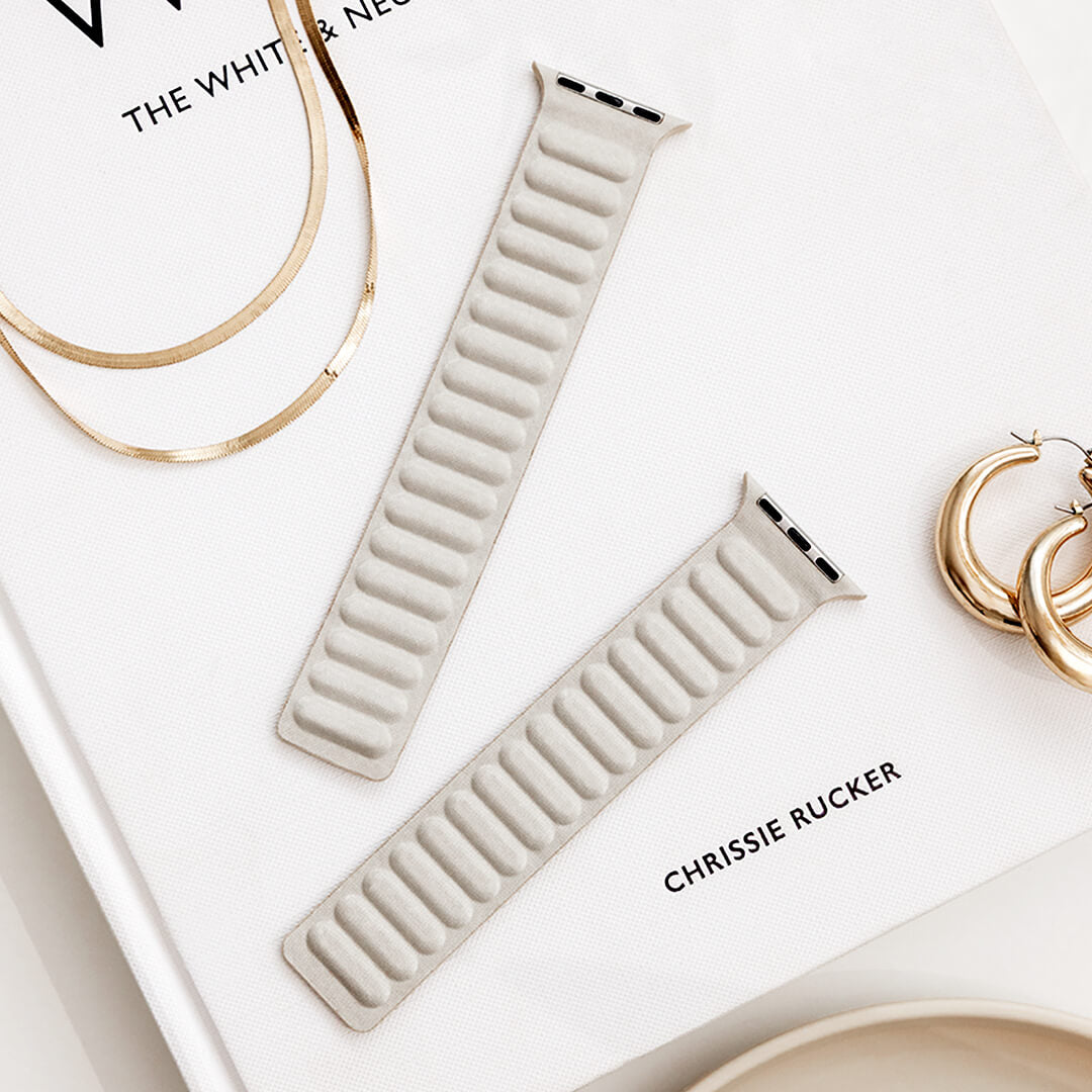 Mumbai Magnetic Link Apple Watch Band - Starlight - Styled