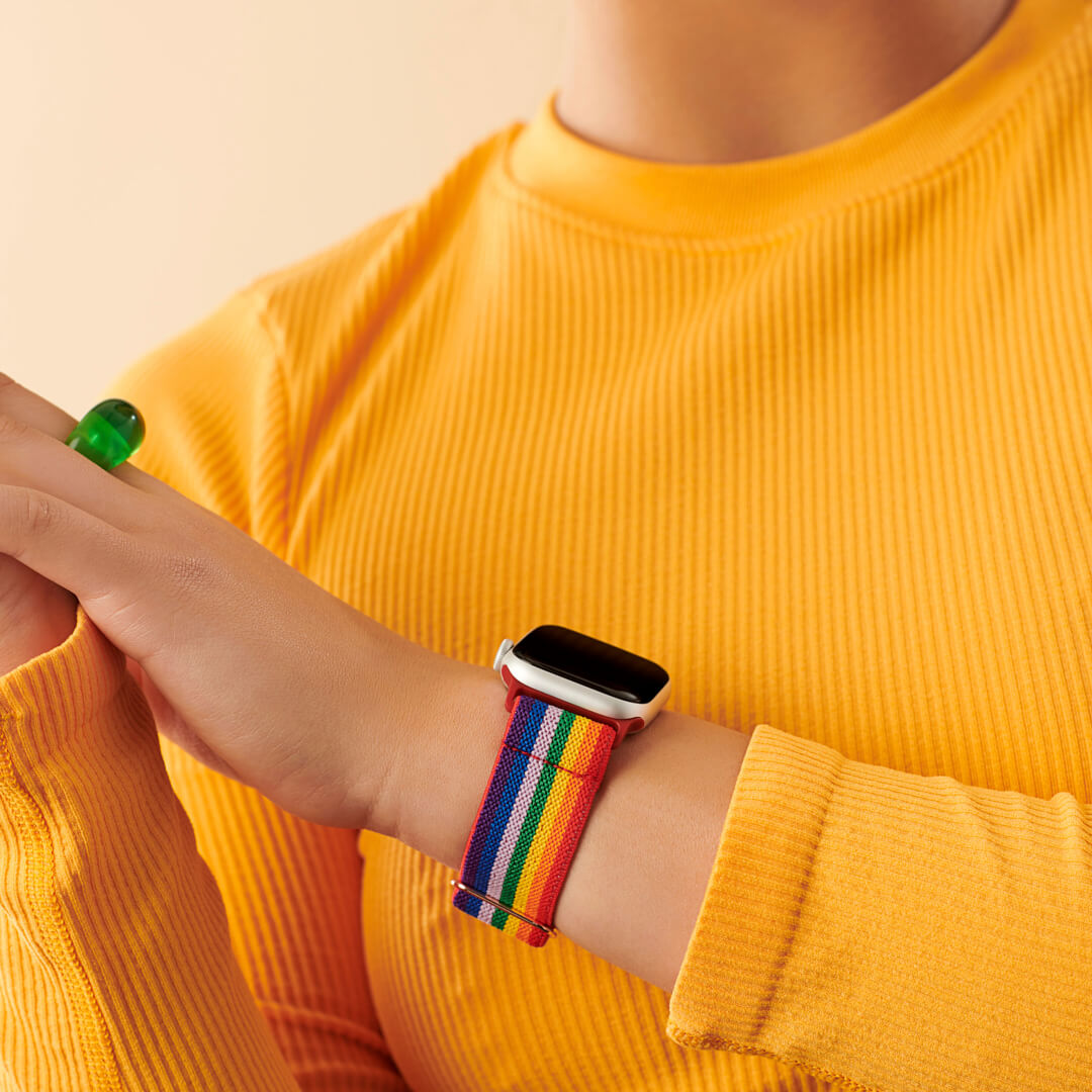 Bondi Nylon Loop Apple Watch Band - Rainbow
