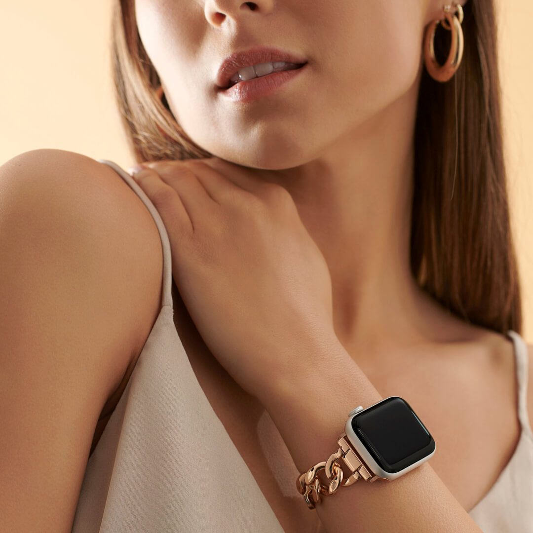 pinkV, 38mm 40mm 41mmM-LV) Silicone Bracelet for Apple Watch Strap