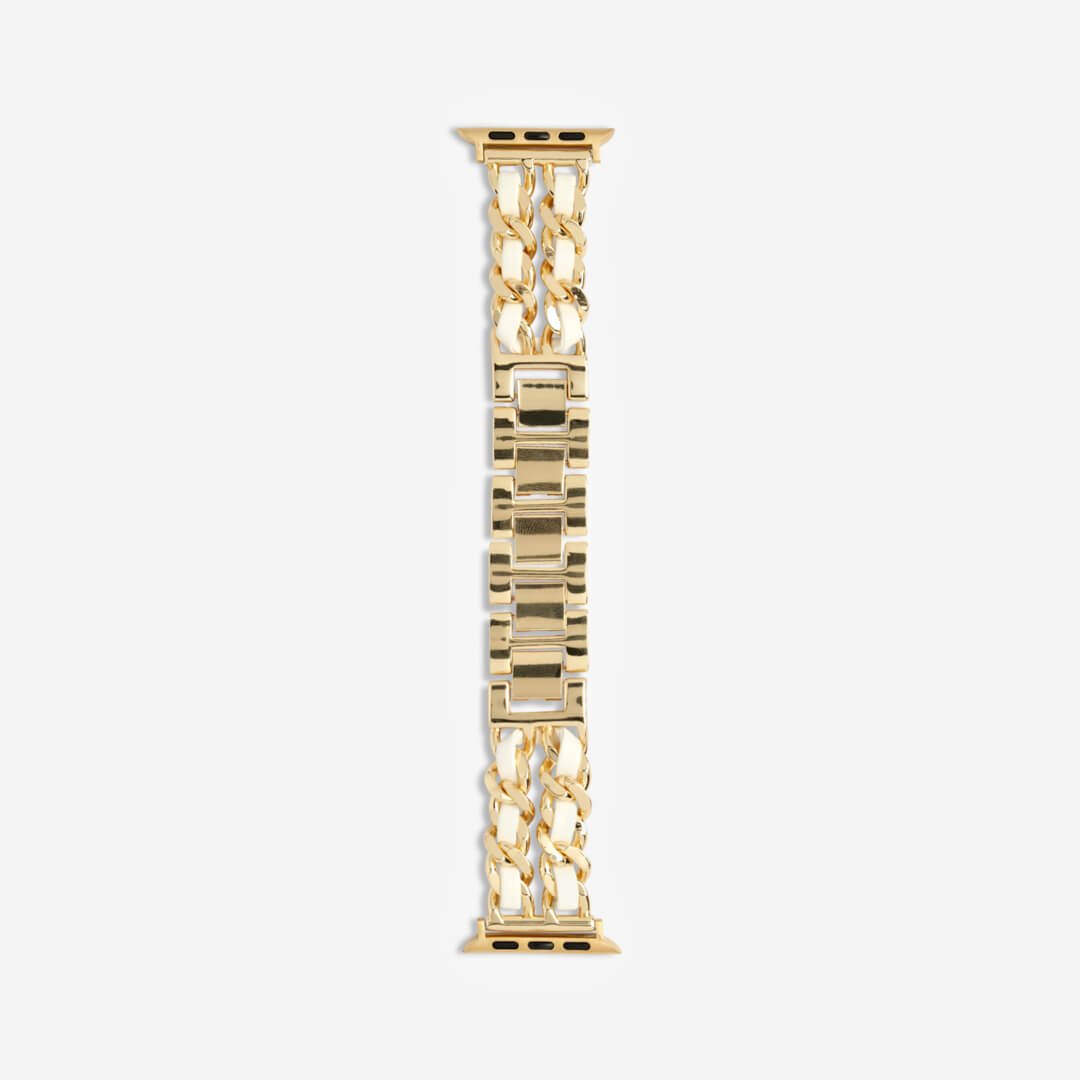 Paris Bracelet Apple Watch Band - Gold / White
