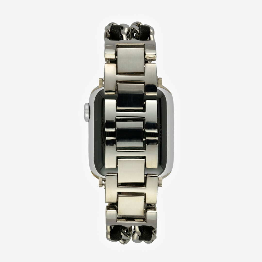 Paris Bracelet Apple Watch Band - Silver / Black