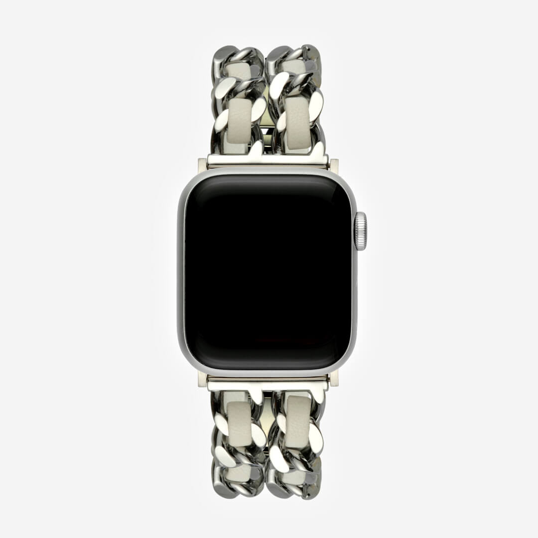 Paris Bracelet Apple Watch Band - Silver / White
