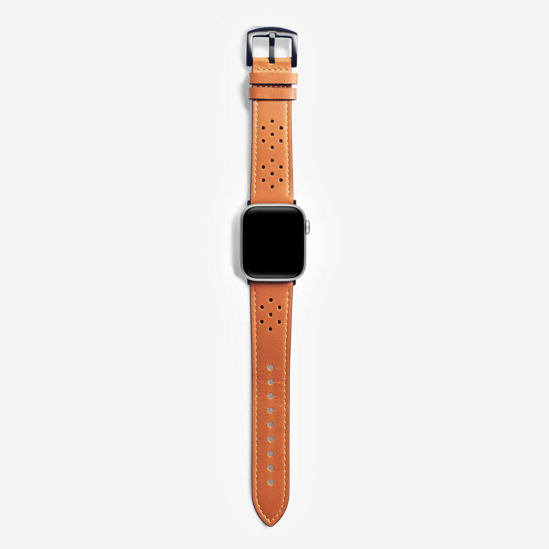Rally Leather Apple Watch Band - Mocha