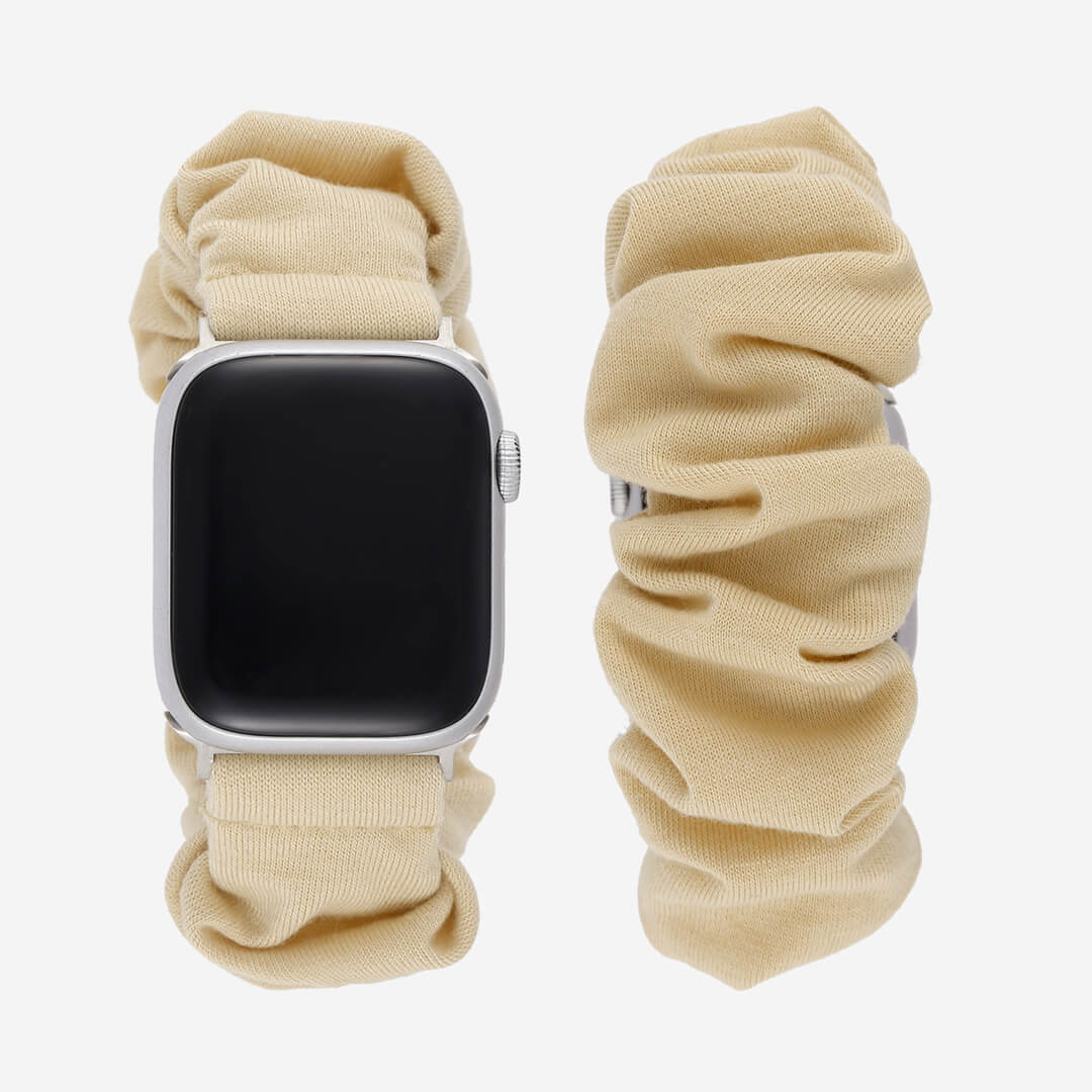 Scrunchie Apple Watch Band - Biscuit