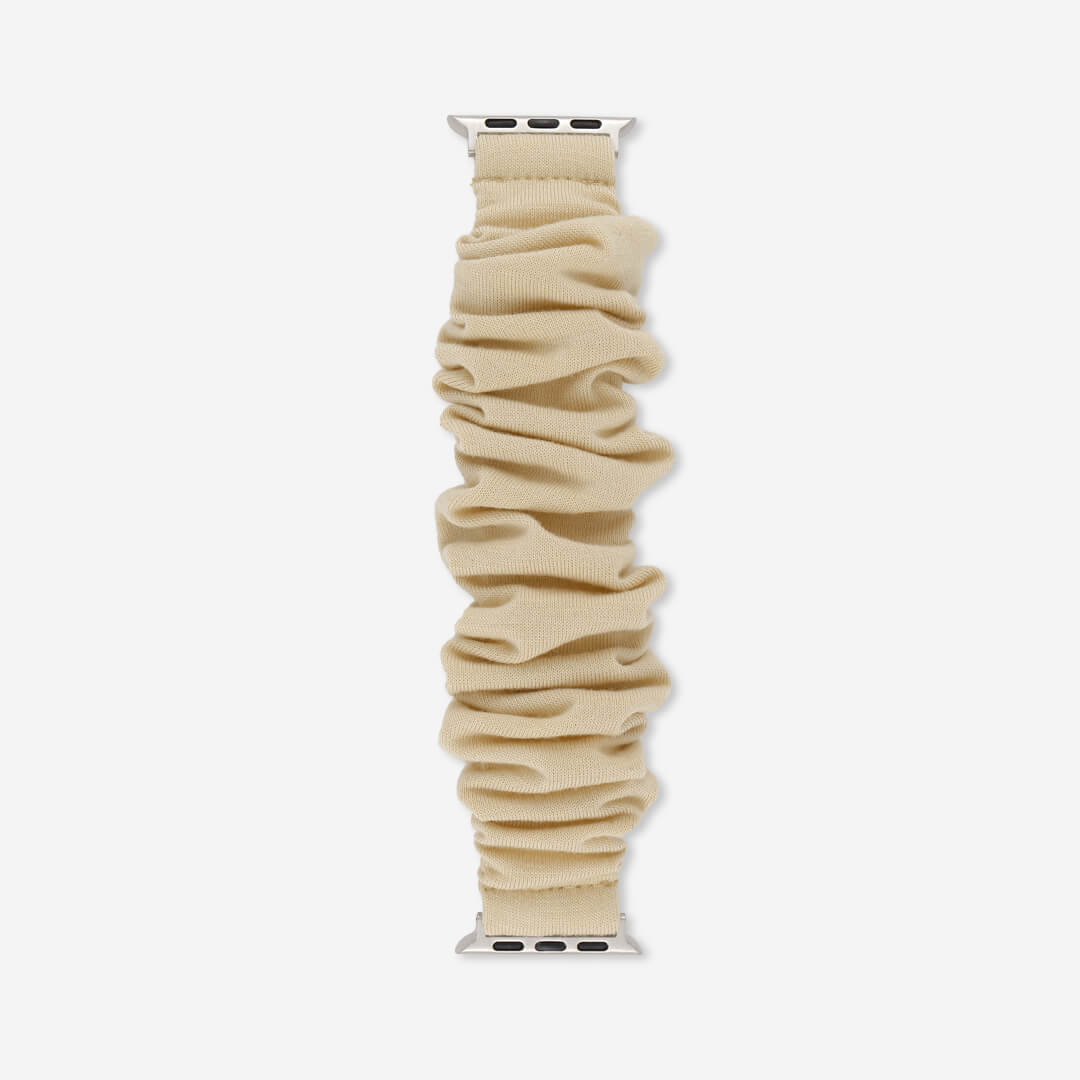 Scrunchie Apple Watch Band - Biscuit