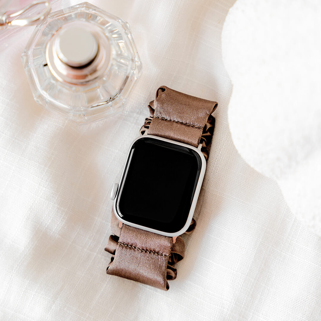 Scrunchie Apple Watch Band - Chocolate
