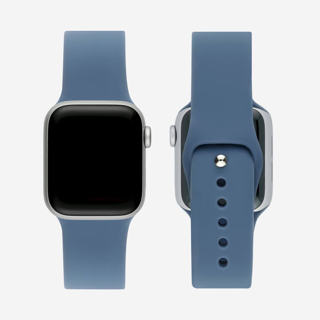 Classic Silicone Apple Watch Band Alaskan Blue The Salty Fox