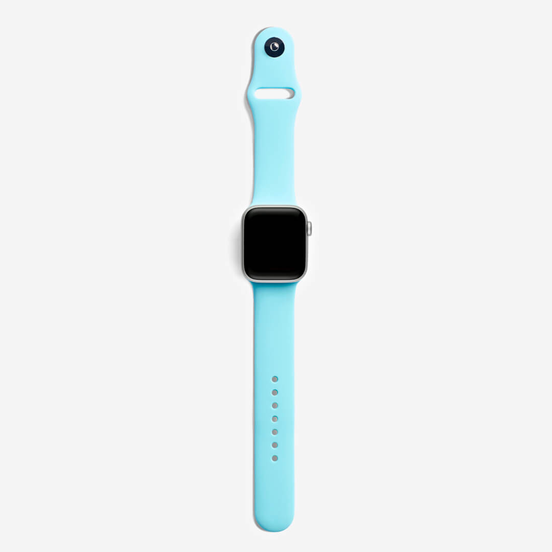 Classic Silicone Apple Watch Band - Aqua