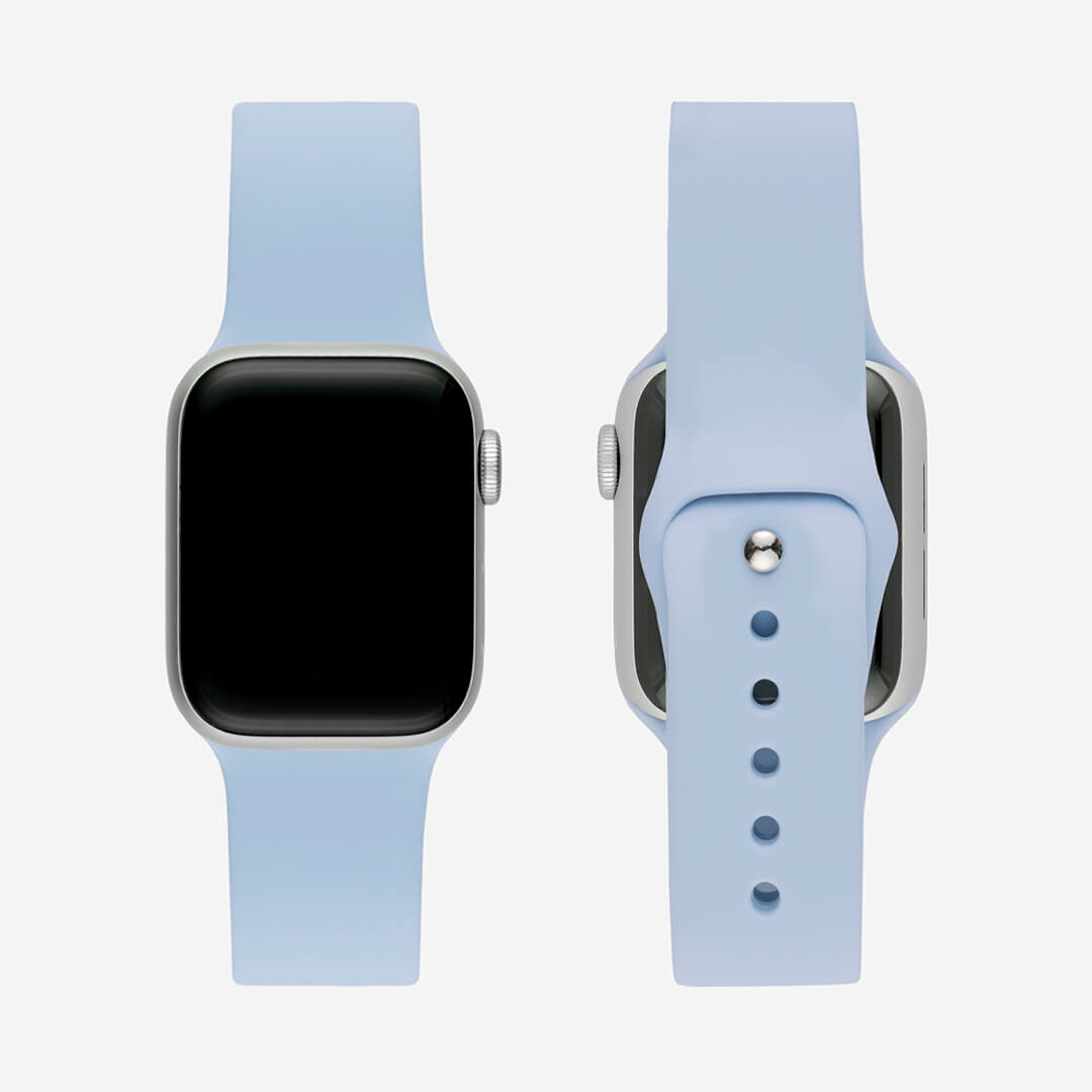 Silicone Apple Watch Band - Blue Mist