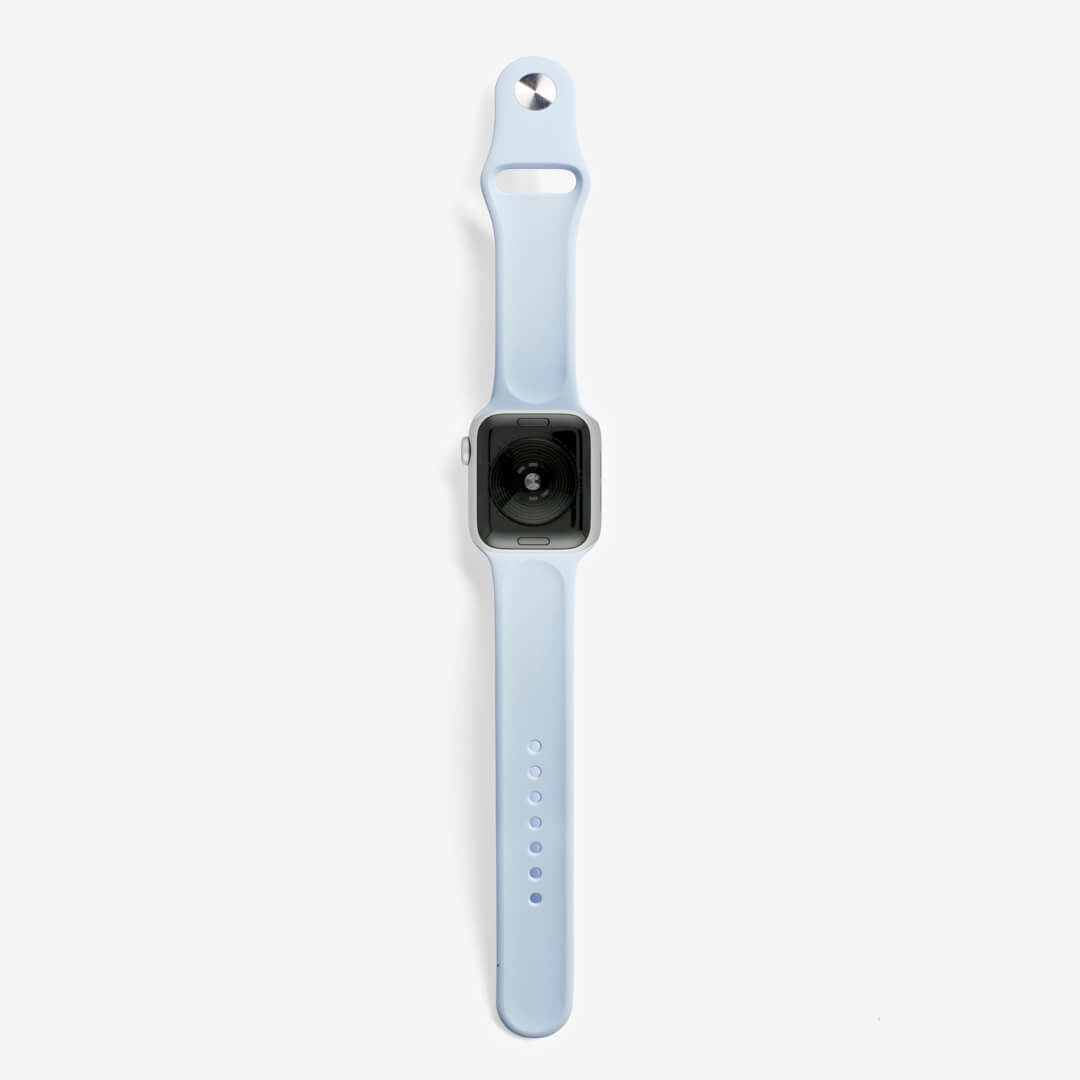 Classic Silicone Apple Watch Band - Blue Mist