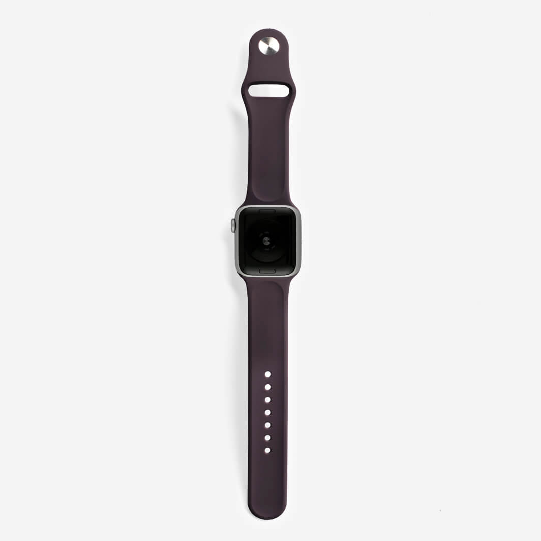 Classic Silicone Apple Watch Band - Dark Cherry