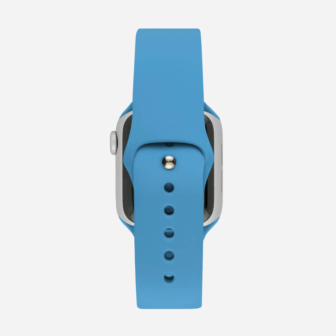 Silicone Apple Watch Band - Denim Blue