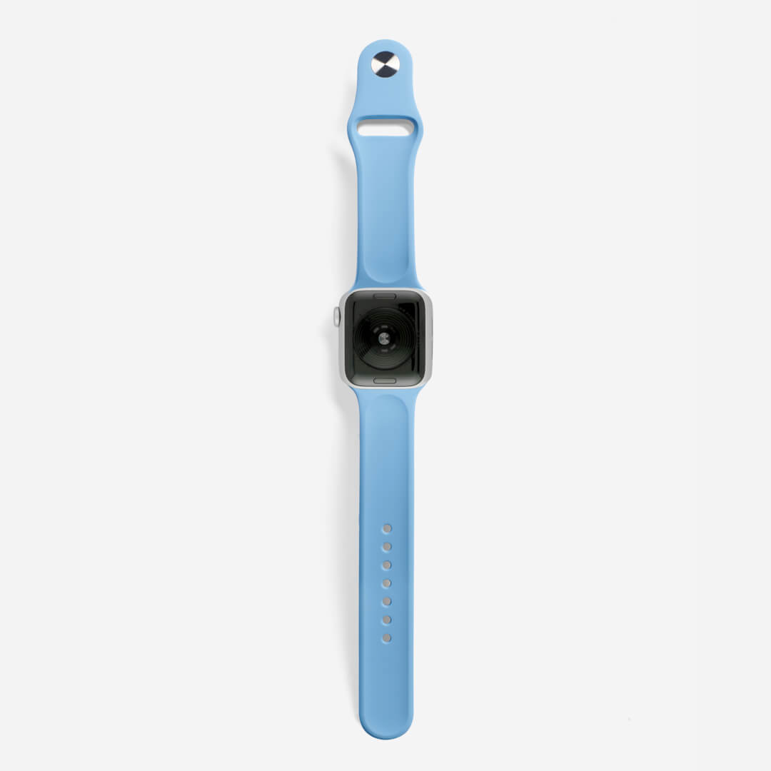 Classic Silicone Apple Watch Band - Denim Blue